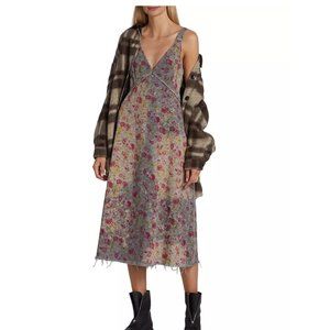 R13 Bleached Grunge Slip Dress